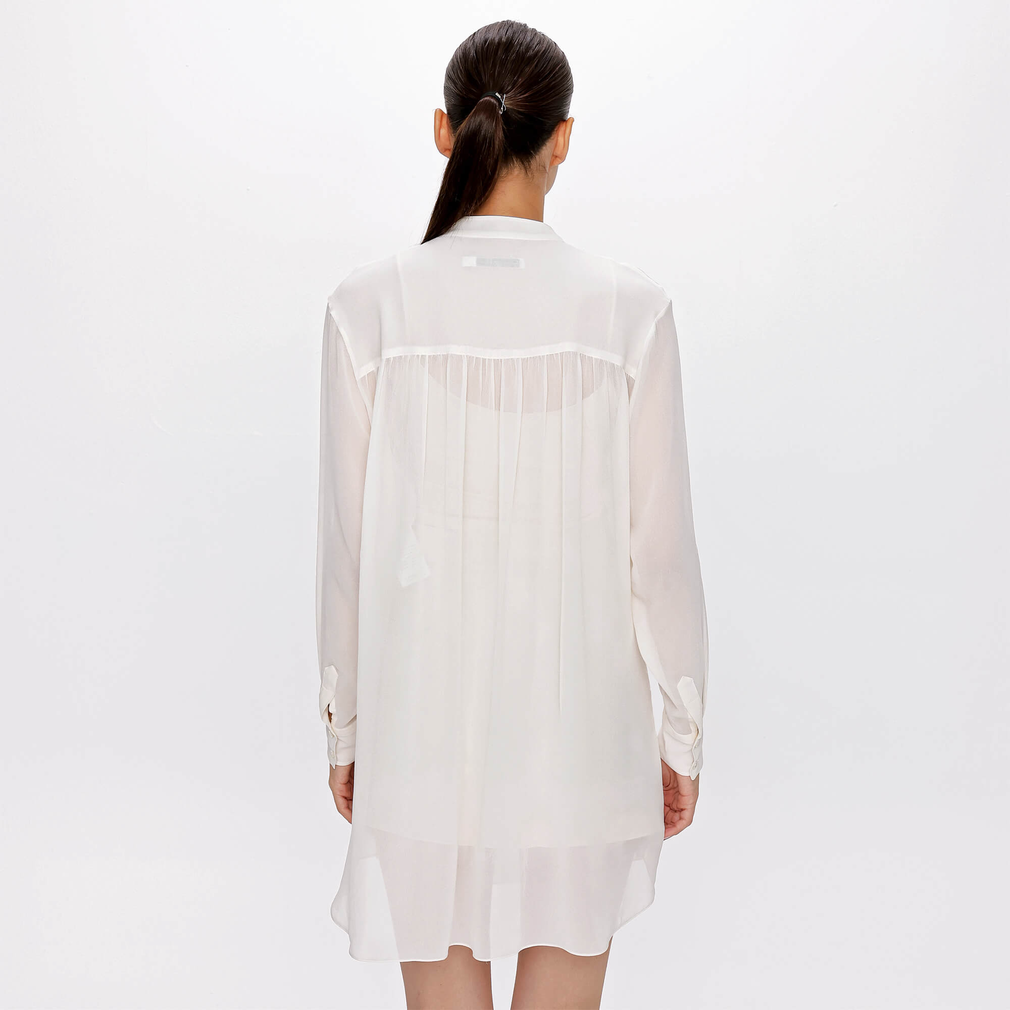 Christian Dior - Off White Silk Tunic Dress